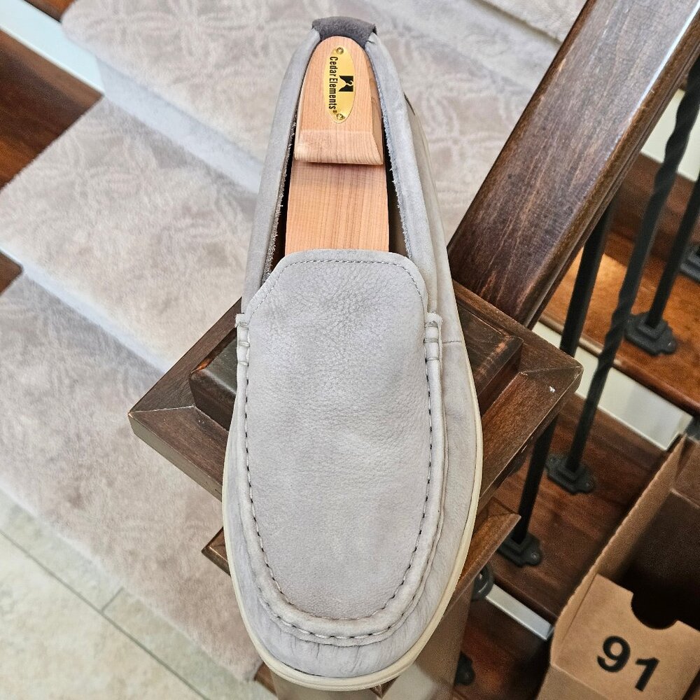Cole Haan Men's Grand OS Boothbay Leather/Nubuck Loafers, Gray, Sz 13 - Picture 10 of 16